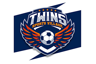 design a professional twins soccer team logo
