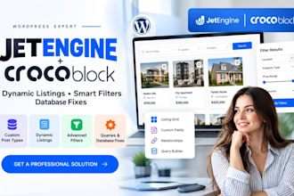 design jetengine crocoblock listing dynamic filters and wordpress database issue