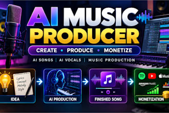 be your ai music producer and monetize your music for you