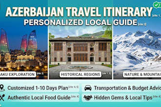 create a personalized azerbaijan travel itinerary