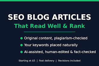 write and edit seo blog posts and humanize ai content