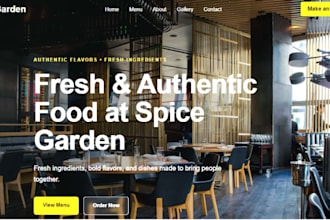 build a modern restaurant website with online ordering