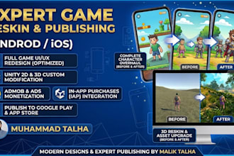 reskin unity games and redesign UI assets