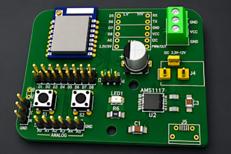 led pcb design, schematic, pcb layout, bom, gerber files, manufacturing ready