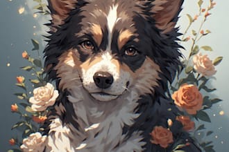 do pet memorial portrait