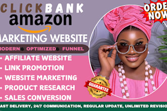 build clickbank amazon affiliate marketing website affiliate promotion for sales