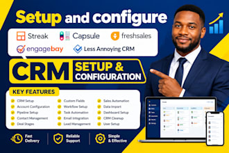 setup streak capsule freshsales engagebay less annoying CRM vtiger