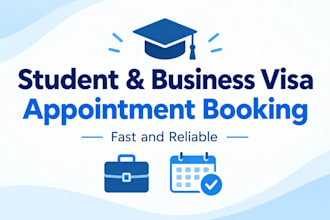 book your student or business visa appointment