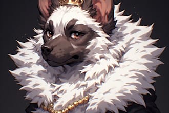 make custom royal pet portrait dog portrait cat portrait