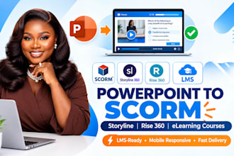 convert powerpoint to scorm, articulate storyline, rise 360 and elearning course