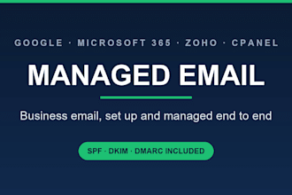provide end to end managed email hosting for your business