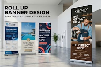 roll up banner retractable banner, pull up roller banner pop up tradeshow banner