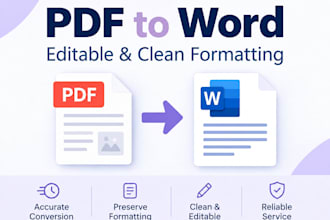 convert PDF files to editable word documents