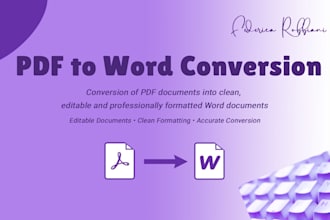 convert PDF files to editable word documents
