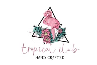 design top quality hand crafted tropical logo