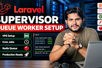 setup laravel supervisor queue worker on your vps server
