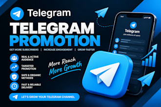 promote your telegram channel, group, or community