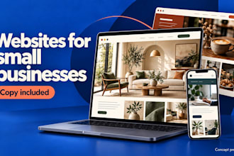 build a responsive small business website with copywriting