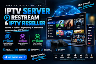 build a professional custom panel server and  xtream ui, xui