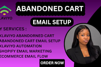 setup abandoned cart emails automations and klaviyo flows