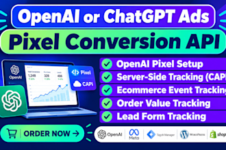 set up openai chatgpt ads pixel conversion API and GTM tracking