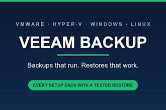 provide veeam backup and restore services for your servers