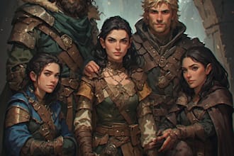 create creative fantasy character artwork