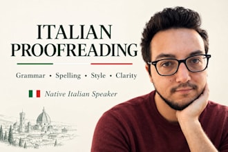 proofread and edit your italian text