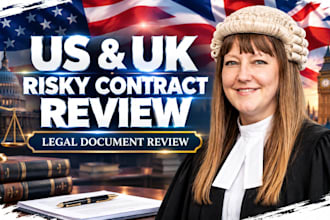 provide US contract and UK audtion property conveyancing and legel pack review