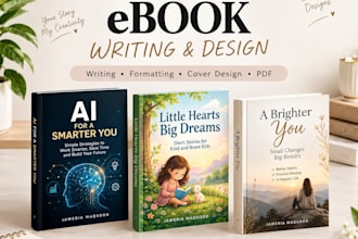 design a professional ebook, ebook cover and PDF layout
