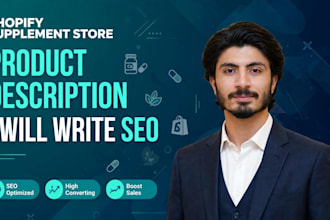 write product description for shopify supplement store