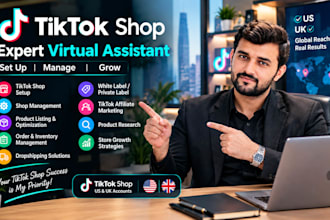 manage tiktok shop, tiktok affiliate and tiktok shop setup