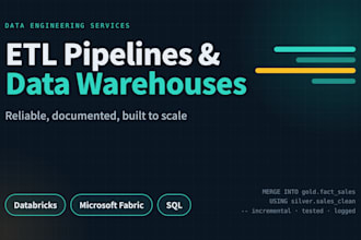 build etl migrate sql server data warehouse to databricks or microsoft fabric