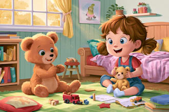 create a unique illustration in my style for children book