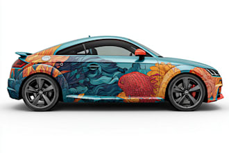 design vehicle wrap ,livery car wrap,rally car wrap