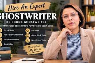 be ebook ghostwriter skilled non fiction ebook writer KDP book and ebook editor