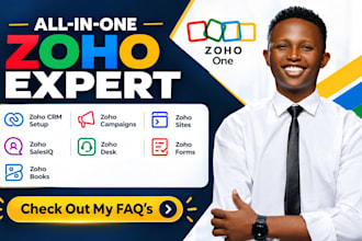 zoho crm setup zoho campaigns zoho sites zoho salesiq zoho desk zoho form books