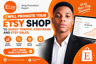 promote etsy shop to boost traffic, etsy rank etsy sales and etsy shop promotion