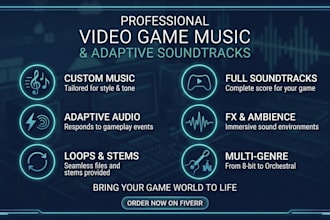 compose original video game music and complete osts