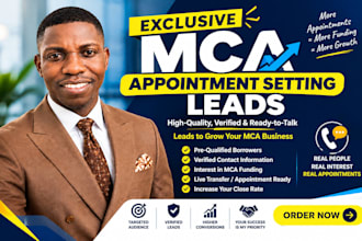 provide exclusive mca appointment setting leads