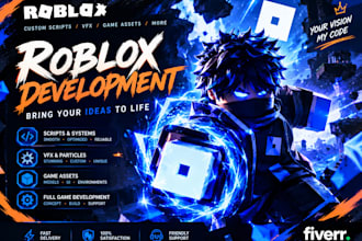 create custom roblox vfx, roblox animation, r15 rigging and visual effects