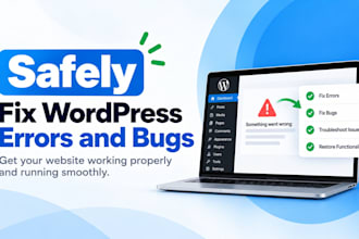 safely fix wordpress errors and bugs