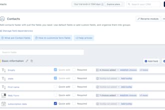 configure and customize your CRM workflows and automation