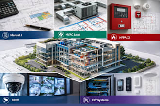 design manual j, hvac load, nfpa 72, fire alarm, cctv and elv systems