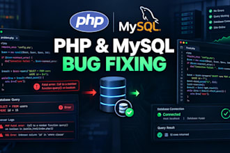 fix PHP mysql bugs, errors and issues in your website