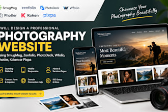 design smugmug zenfolio photodeck wfolio photler koken pixpa photography website