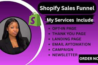 shopify sales with shopify marketing, ecommerce marketing and sales funnel