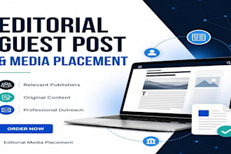 provide editorial guest post and media content placement