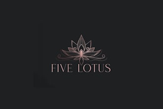 design unique lotus skin care business logo