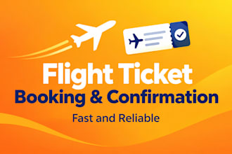 book and confirm your flight ticket